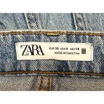 ZARA Women's Blue Light Wash High Waisted Straight Leg Denim Jeans Pants Size 6 Photo 3