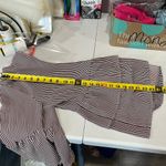 Time & Tru Womens Top Sz S Red White Stripe Bell Sleeve Round Neck Photo 6