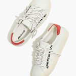 Madewell  White Leather Sidewalk Low Top Crowdsourced Edition Womens 7 Photo 0