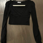 Urban Outfitters  Black Knit Cropped Sweater Photo 0