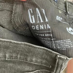 Gap CLEARANCE Cutoff Black Denim Jean Shorts 00 24 Hugh Rise 4” EUC Button Fly Photo 5