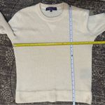 Ralph Lauren Purple Label Women’s Size S Ivory Cream Cashmere Crewneck Sweater Photo 7