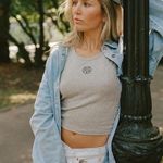 Parke Long Sleeve Denim Shirt Small NWT Blue Photo 7