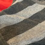 Calvin Klein chili red and slate gray tee with metallic silver for fall/holidays Photo 3