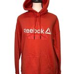 Reebok Red Hoodie Women’s Small Pullover Sweatshirt Logo Front Photo 0