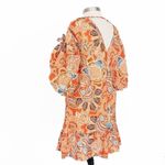 MISA Los Angeles “Sari” Balloon-Sleeve Floral Cotton Mini Dress | L | NWT Photo 9