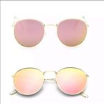 Wila Rose Gold Pink tinted round
mirror Sunglasses Photo 1