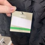 John Mark Jacket Topper Women’s Sz L Black Ruffles 3 Clasp Texture Cardigan Top Photo 6