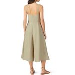 Club Monaco  4 Midi Length Wide Leg Green Jumpsuit Pistachio EUC Linen Cotton Photo 1