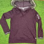 Victoria's Secret Y2K Hoodie Jacket Womens S Maroon Sequin Angel Wing Sweatshirt Photo 0