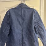 Abercrombie & Fitch  Dark Wash Boxy Long Sleeve Jean Blazer Jacket Button Medium Photo 9