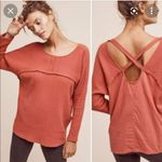 Anthropologie Saturday Sunday Medium Orange Gauze Criss Cross Back Aurelia Top Photo 1