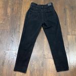 American Eagle  High Waist Paper Bag Mom Black Crop Jeans Photo 3
