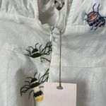 NWT Ciebon Selma Embroidered Plunge Neck Maxi Dress White Size XS Photo 11