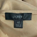 J.Crew  Gwyneth Cupro Blend Slip Dress Size 12 Pale Mocha Midi Sheath Minimalist Photo 8