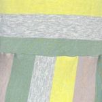 Lou & grey Dress Women Small Gray Yellow Striped Jersey Knit Midi Office Casual Photo 5