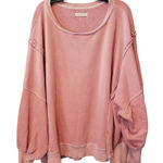 We The Free Pink Oversized Sweatshirt Photo 0