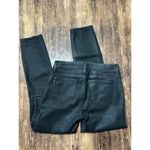 Paige Verdugo Ankle in Sterling Dark Coated Black Skinny Stretch Jeans 26 Photo 3