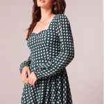 Band of the Free Genevieve Teal and Black Diamond Dress | S Photo 9