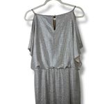 Ralph Lauren Lauren Metallic Knit Flutter Cold-Shoulder Maxi Evening Gown Photo 11