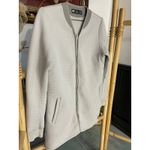 Helly Hansen  Women’s Gray Zip Front Jacket Textured Knit Size Small Photo 3