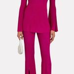 Cult Gaia Dalia Rib Knit Flared Pants Size Medium Pink Photo 3