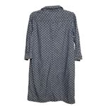Talbots Polka Dot Chambray Button Down Shirt Dress Size 10P Coastal Denim Photo 3