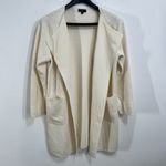 J.Crew 365 Juliette Collarless Sweater Blazer XL Open Front Wool Blend Cardigan Photo 1