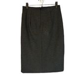 Olivaceous Dark Gray High Front Slit Back Zip Straight Pencil Skirt Women Sz M Photo 1