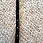 Elegant Black Leather Belt with Silver Accent Photo 3