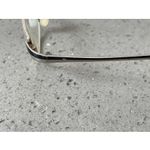 TURA EYEGLASSES FRAMES ONLY Paloma BLACK Chrome HALF RIM 50 Photo 3