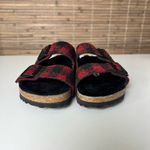 Birkenstock Arizona Shearling Red Plaid Wool 5 Photo 1