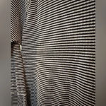 Kensie  performance black and beige striped long sleeves cotton shirt Photo 3