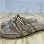 Madewell Size 7.5 Women's Tan Espadrille strappy Slip On Comfort Sandal Beachy Photo 3