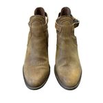 Lucky Brand Ankle Boots Size 7.5 Tan Western Suede Buckle Nandita Fall Booties Photo 1