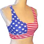 Xhilaration Xhileration cute patriotic short stretchy top with sexy back design!! Photo 2