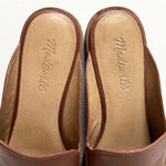 Madewell The Frances Loafer Mule Shoes in Burnished Mahogany Leather Size 6.5 Photo 4