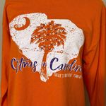 Delta Orange South Carolina State Palm Tree and Crescent Moon Long Sleeve Shirt Photo 1