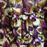 Terra & Sky  Purple and Green Floral Blouse 1X Photo 3