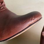 Brown Bow Tie Faux Leather Ankle Booties Heels Size 6 Photo 6