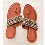 Anthropologie  Cressida Embellished‎ Sandals US 10 Boho Fall Retro Indie Photo 1