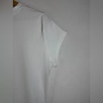 Madewell  Women’s White Ribbed Supima Cotton Preppy Tee Baby Tee Size XL Photo 5