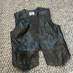 Sunday Best Aritzia Black Leather Open Vest Size 0 Photo 1