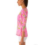 Gretchen Scott Cotton Embellished Tunic in Iconic Iris Pale Pink Size XS Photo 1