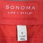 Sonoma  Cotton Knit Drawstring Sweat Shorts Coral Orange‎ Small Photo 6