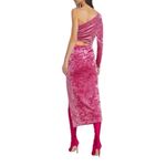 Saylor  - Niamh Asymmetric One Shoulder Stretch Velvet Dress Sz M Photo 1