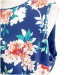 Lands' End Land’s End Women’s Plus Size 20W Floral Sheath Dress Blue Pockets Scoop Neck Photo 9