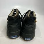 Keds black coated canvas lace up ankle boots women’s size 8.5 waterproof casual Photo 3