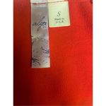 Alya  Red Blouse With V-Neck and 3/4in Bell Sleeve with Filagree Lace Pattern Dow Photo 10