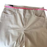 Gap  Denim High Rise Vintage Slim Cobblestone Beige Faux Leather Pants Size20/35R Photo 4